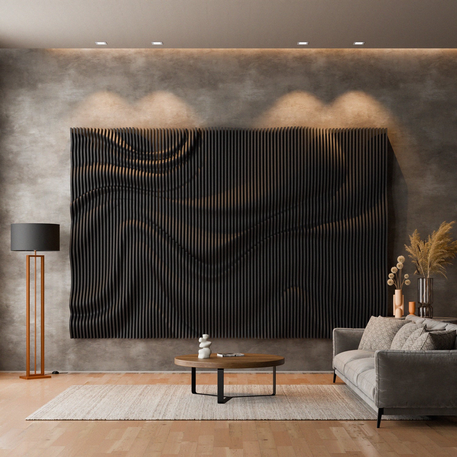 Parametric 3D Wood Wall Art Backdrop