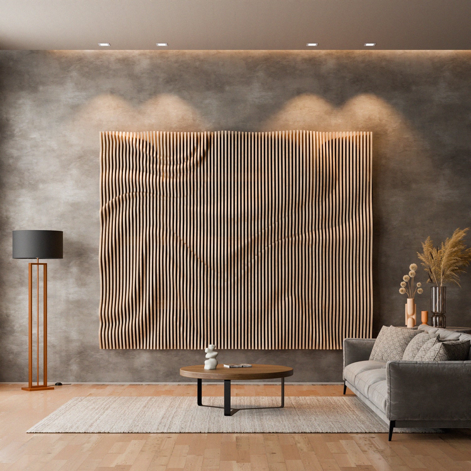 Parametric 3D Wood Wall Art Backdrop