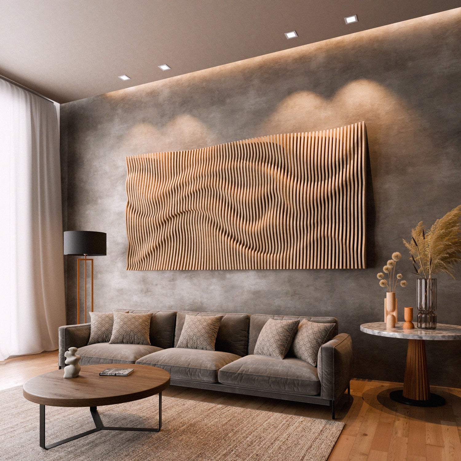 Parametric 3D Wood Wall Art Panel