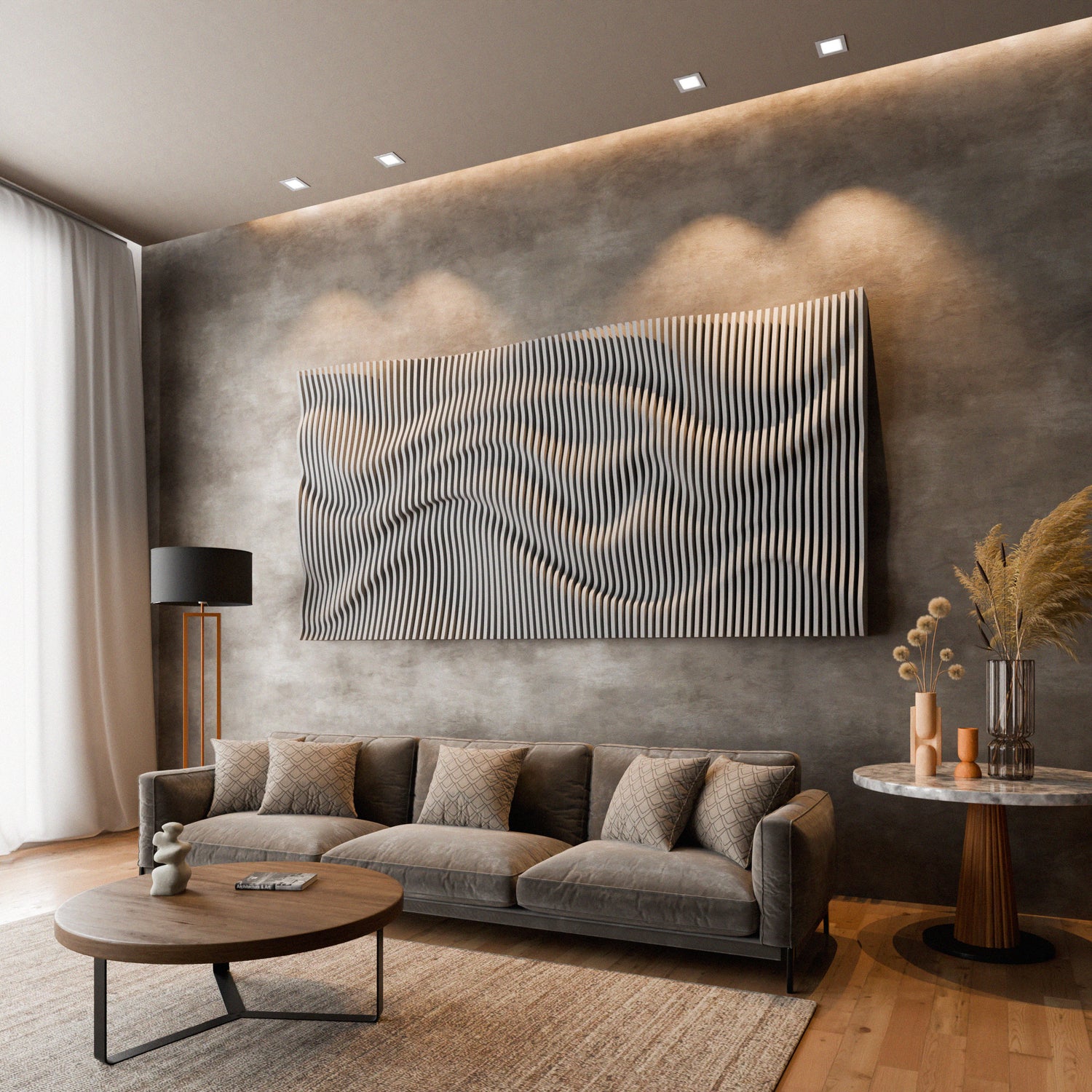 Parametric 3D Wood Wall Art Panel