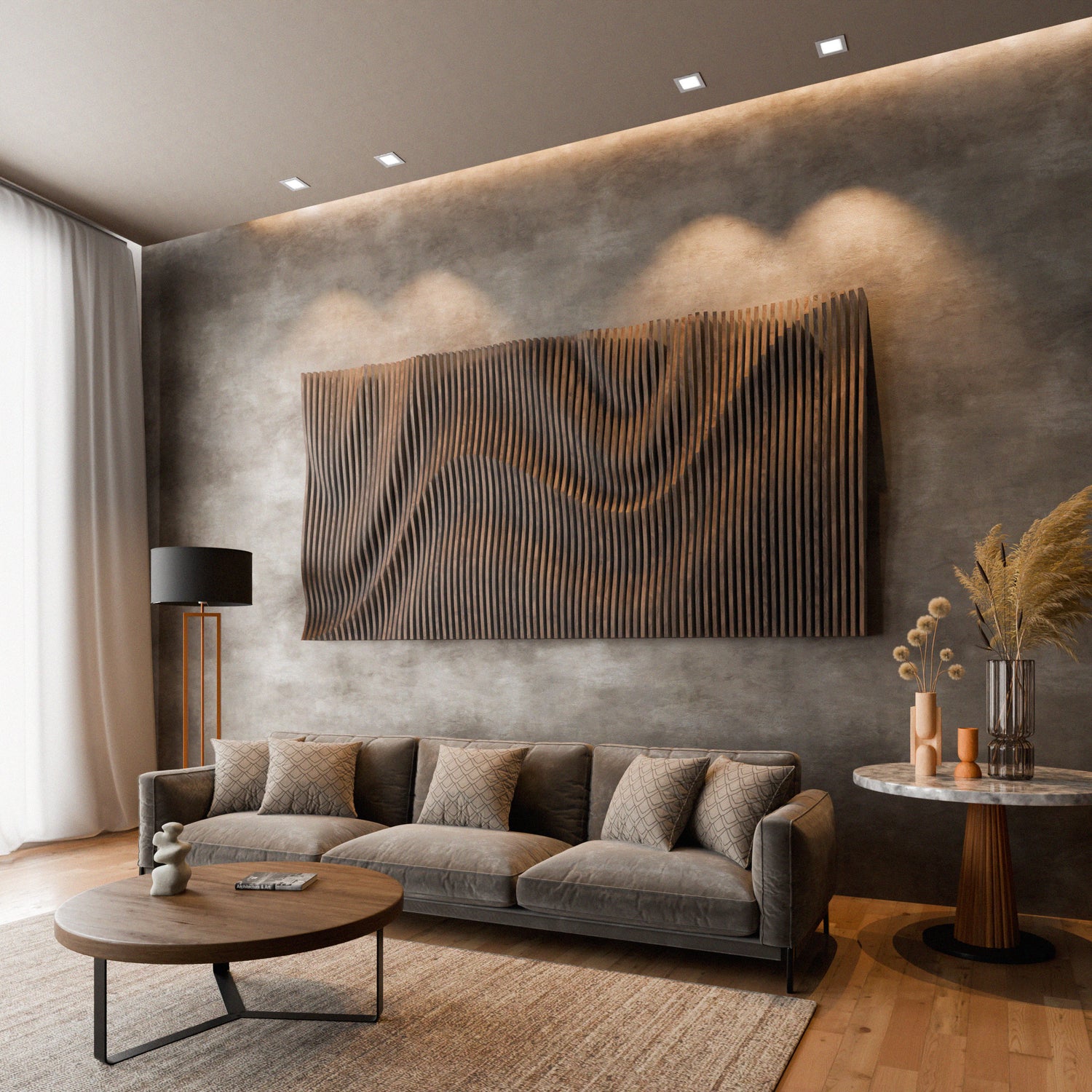 Parametric 3D Wood Wall Art Panel
