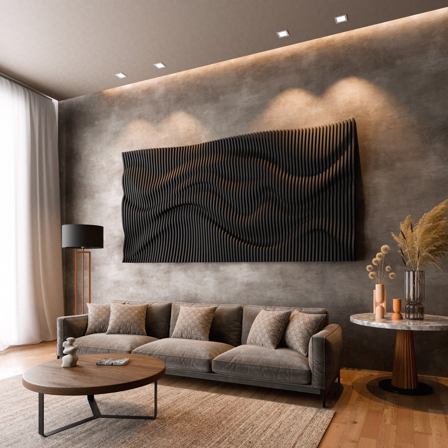 Parametric 3D Wood Wall Art Panel