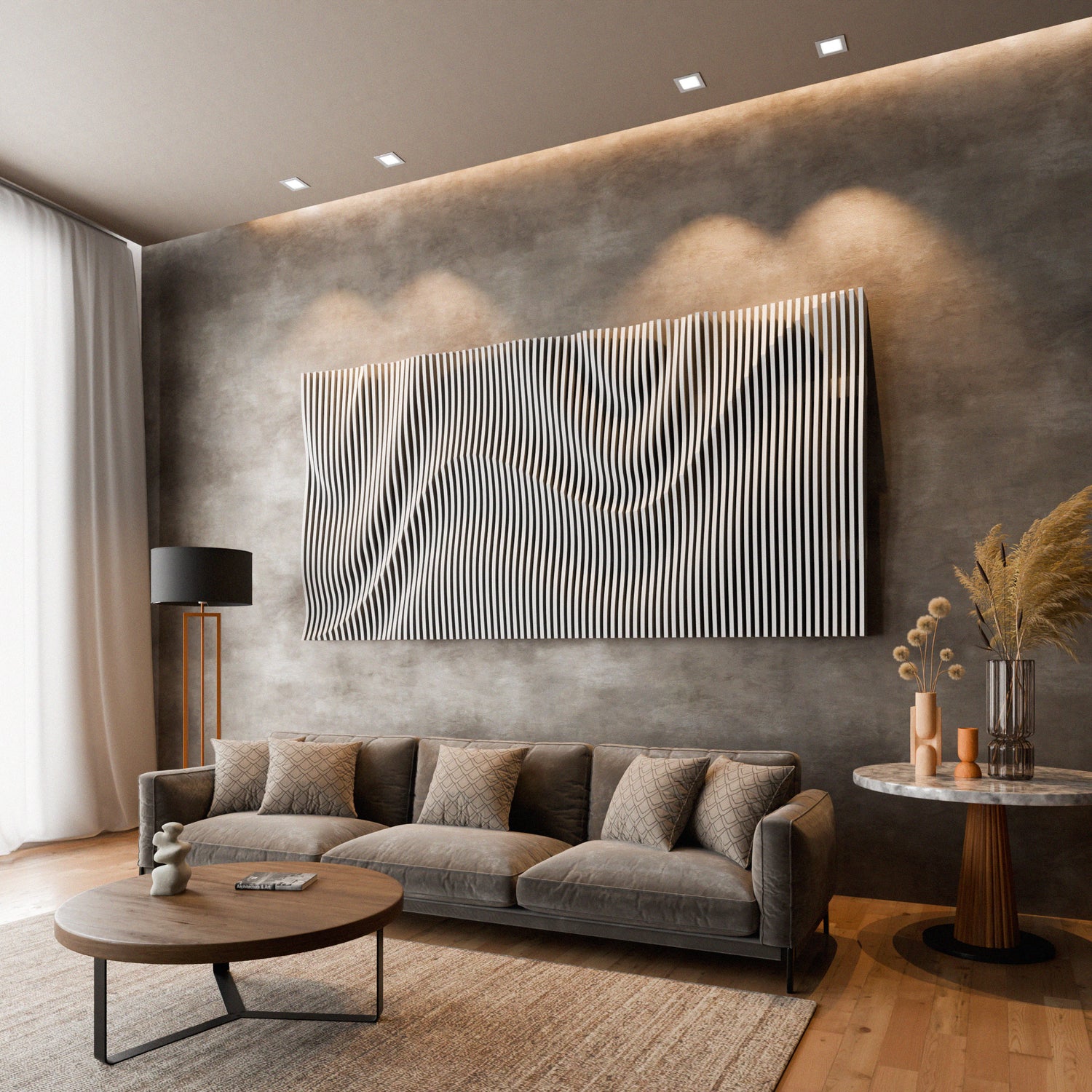 Parametric 3D Wood Wall Art Panel