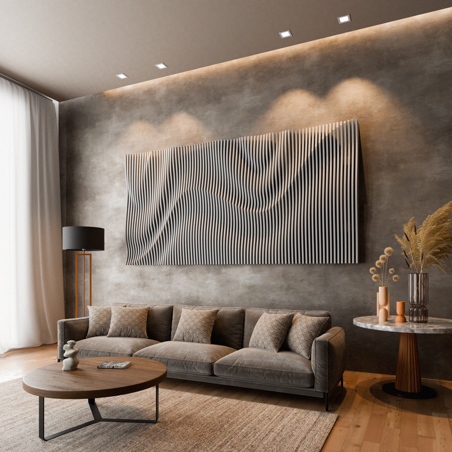 Parametric 3D Wood Wall Art Panel