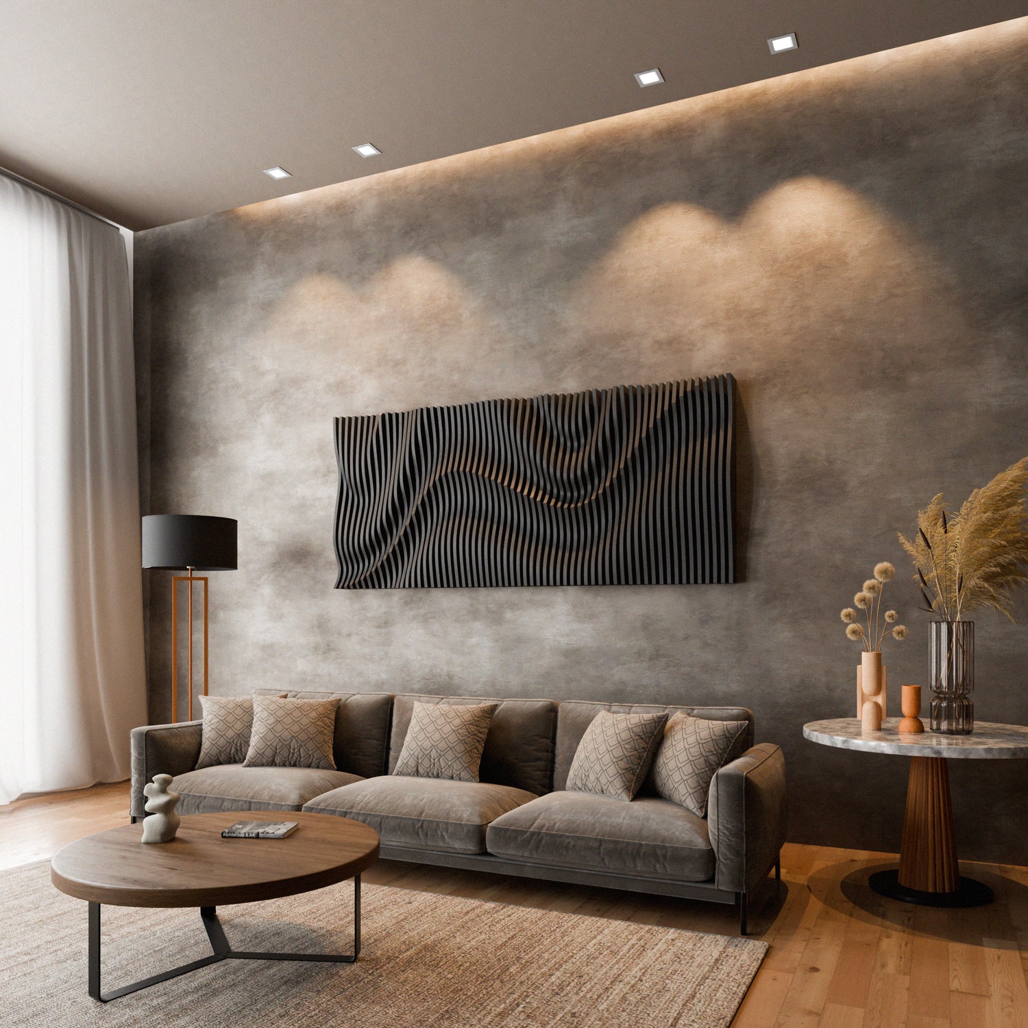 Parametric 3D Wood Wall Art Panel
