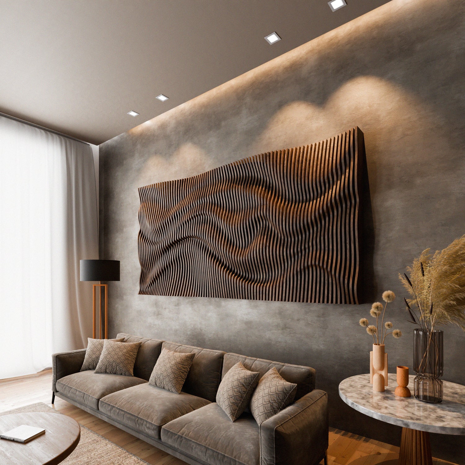 Parametric 3D Wood Wall Art Panel