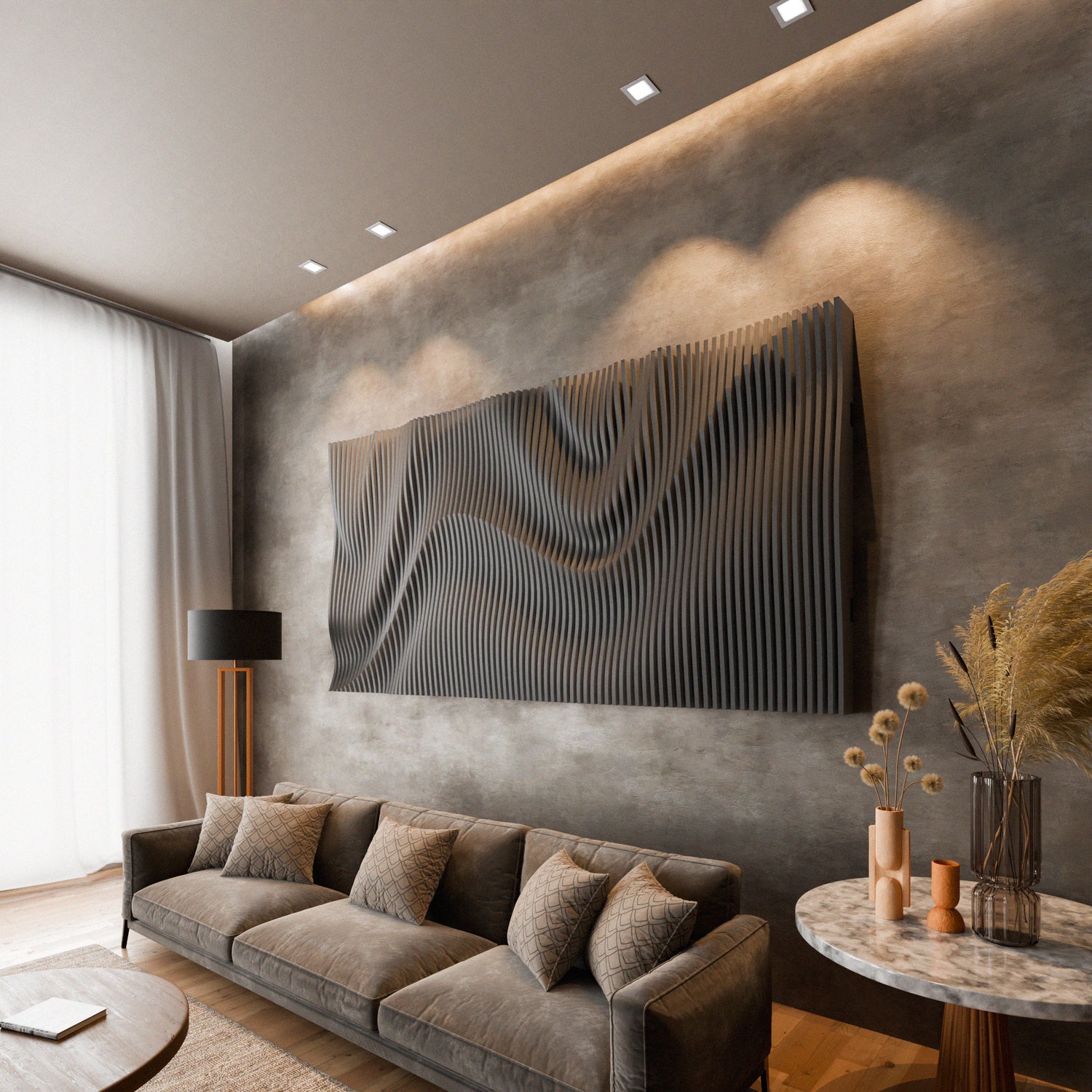 Parametric 3D Wood Wall Art Panel