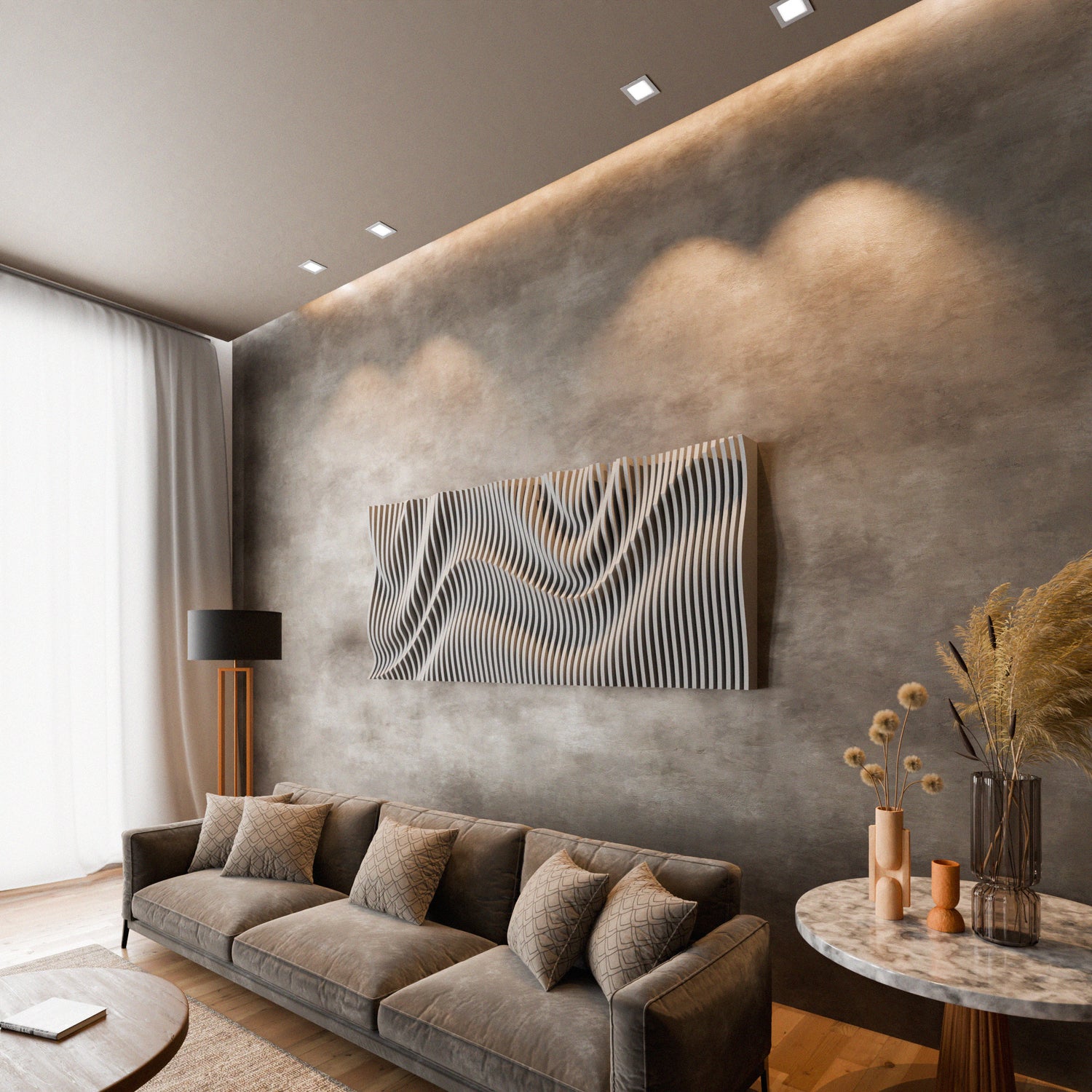 Parametric 3D Wood Wall Art Panel