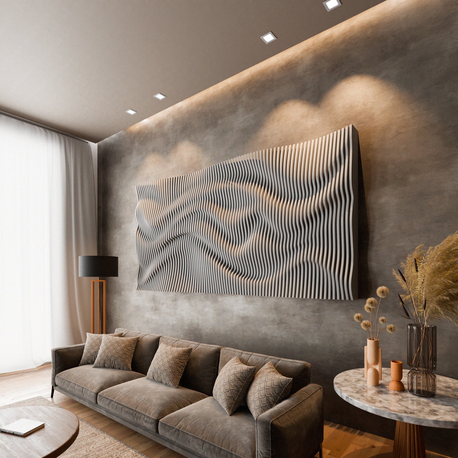 Parametric 3D Wood Wall Art Panel