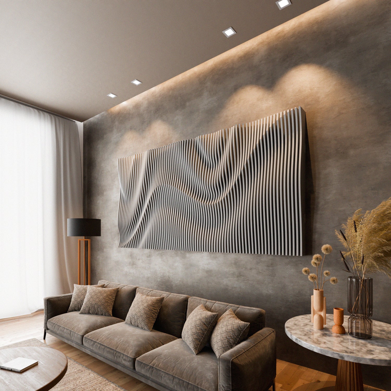 Parametric 3D Wood Wall Art Panel