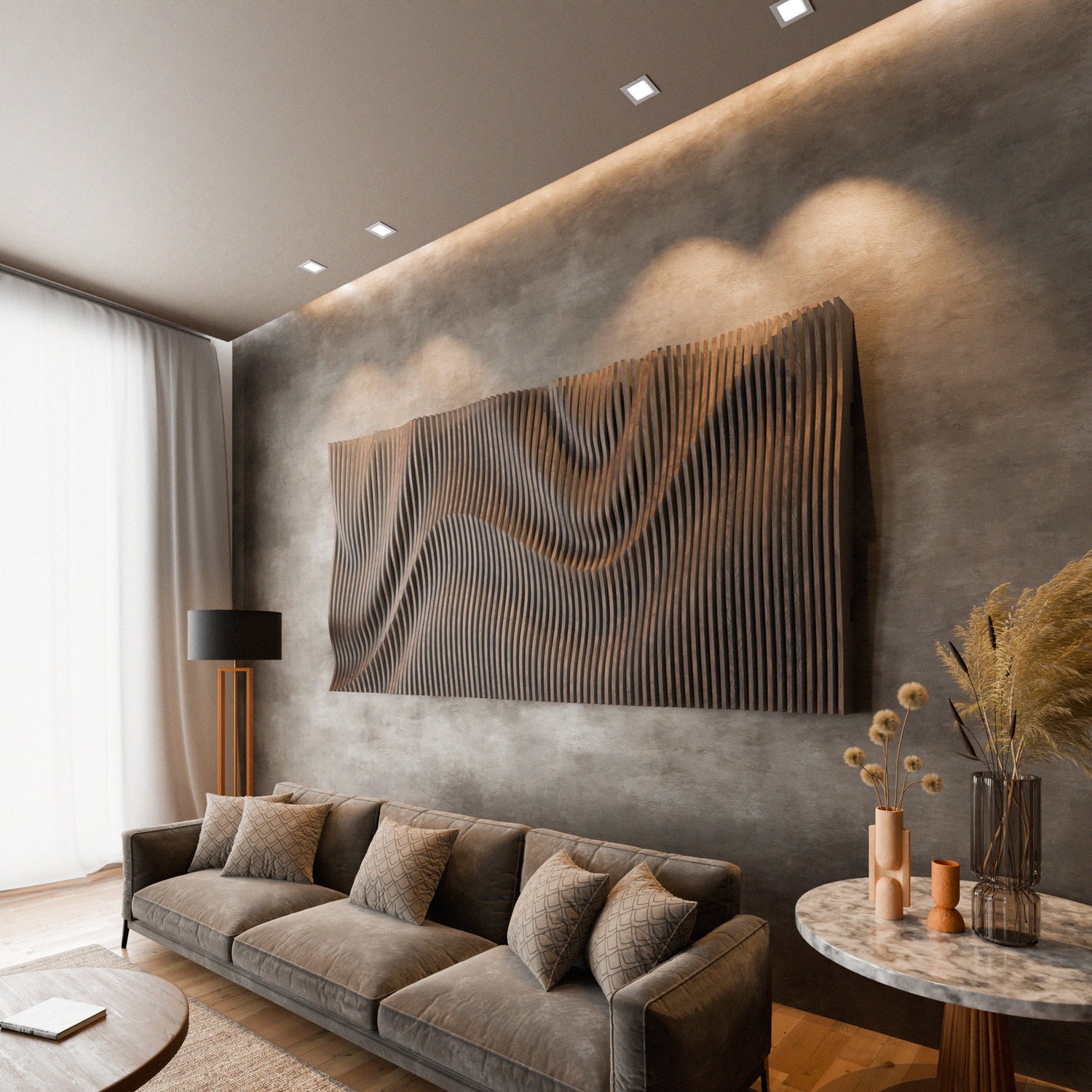 Parametric 3D Wood Wall Art Panel