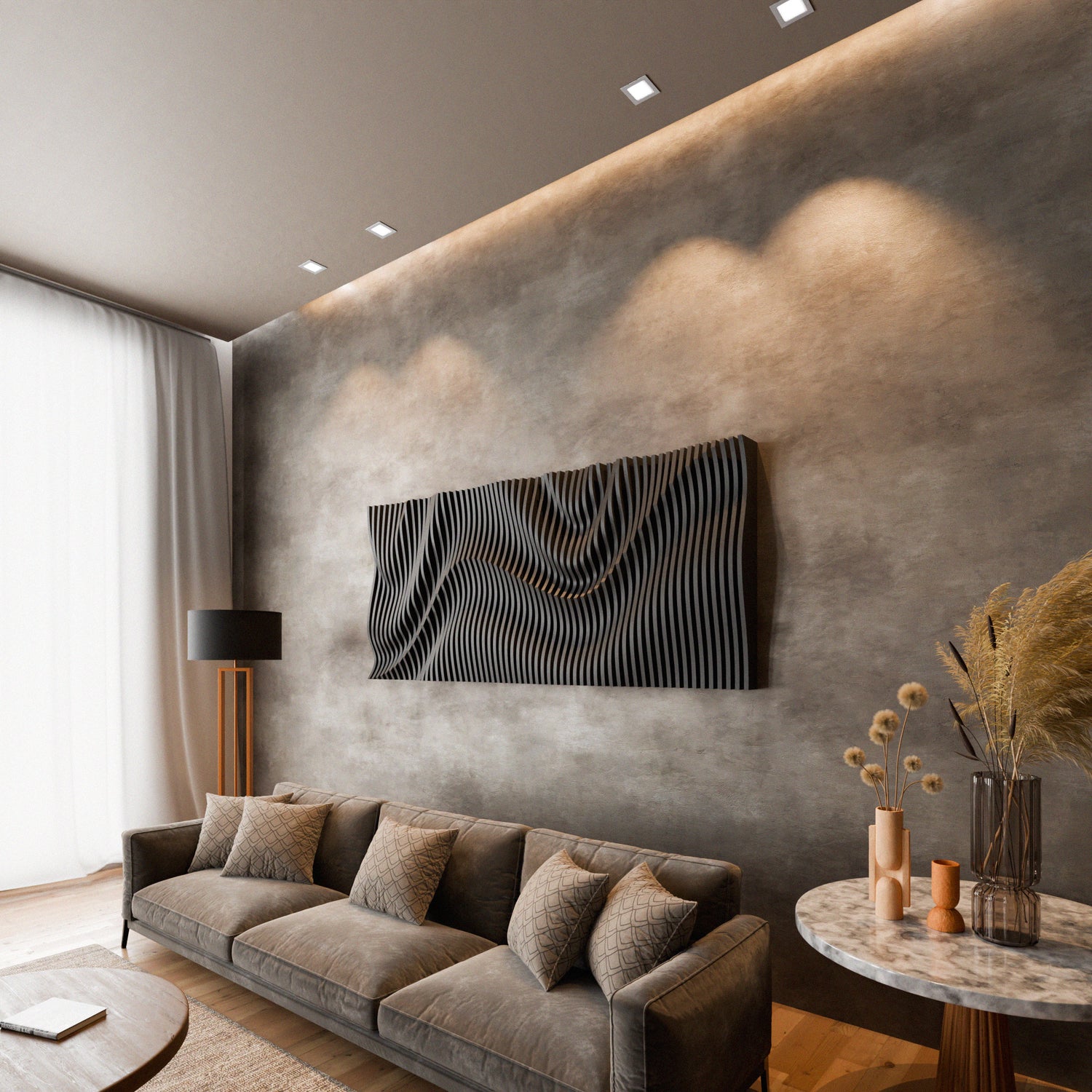 Parametric 3D Wood Wall Art Panel