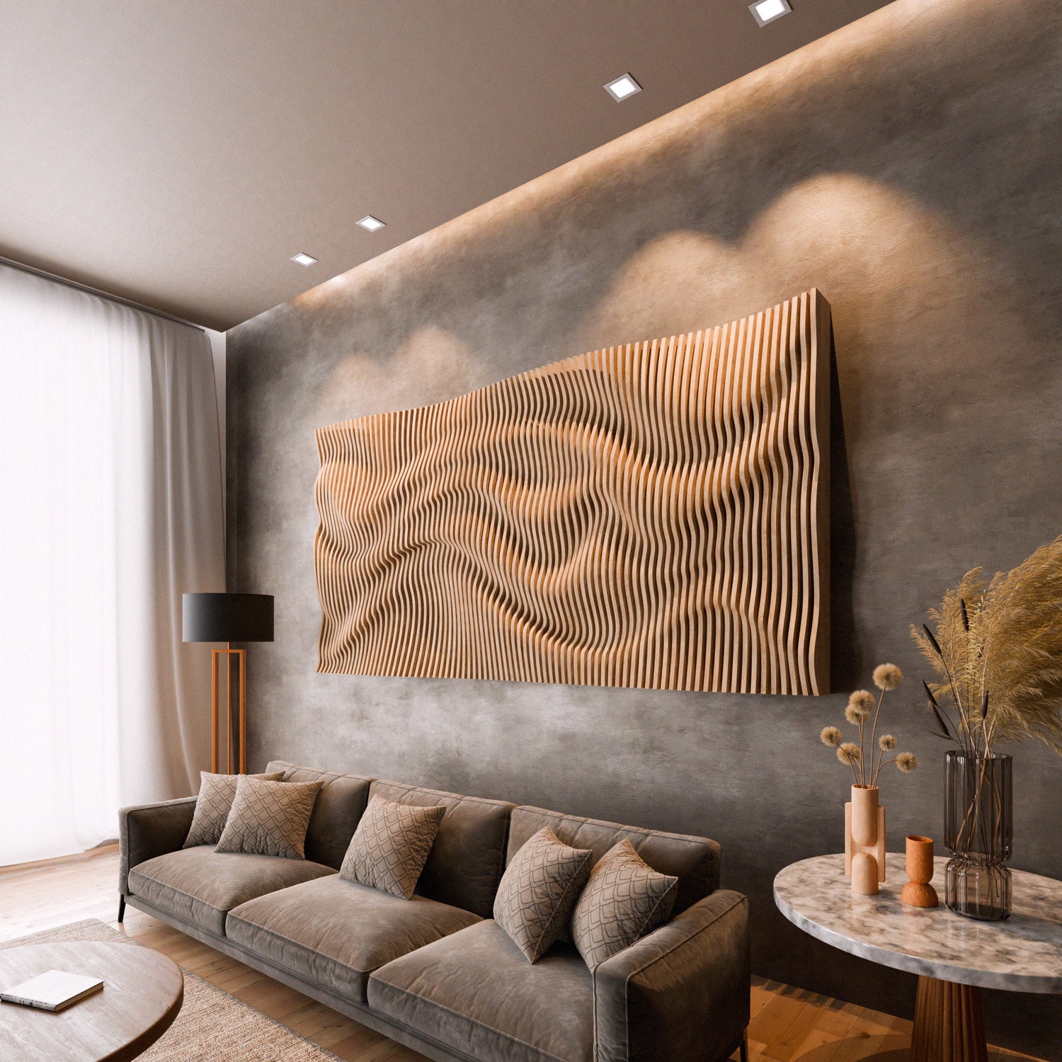 Parametric 3D Wood Wall Art Panel