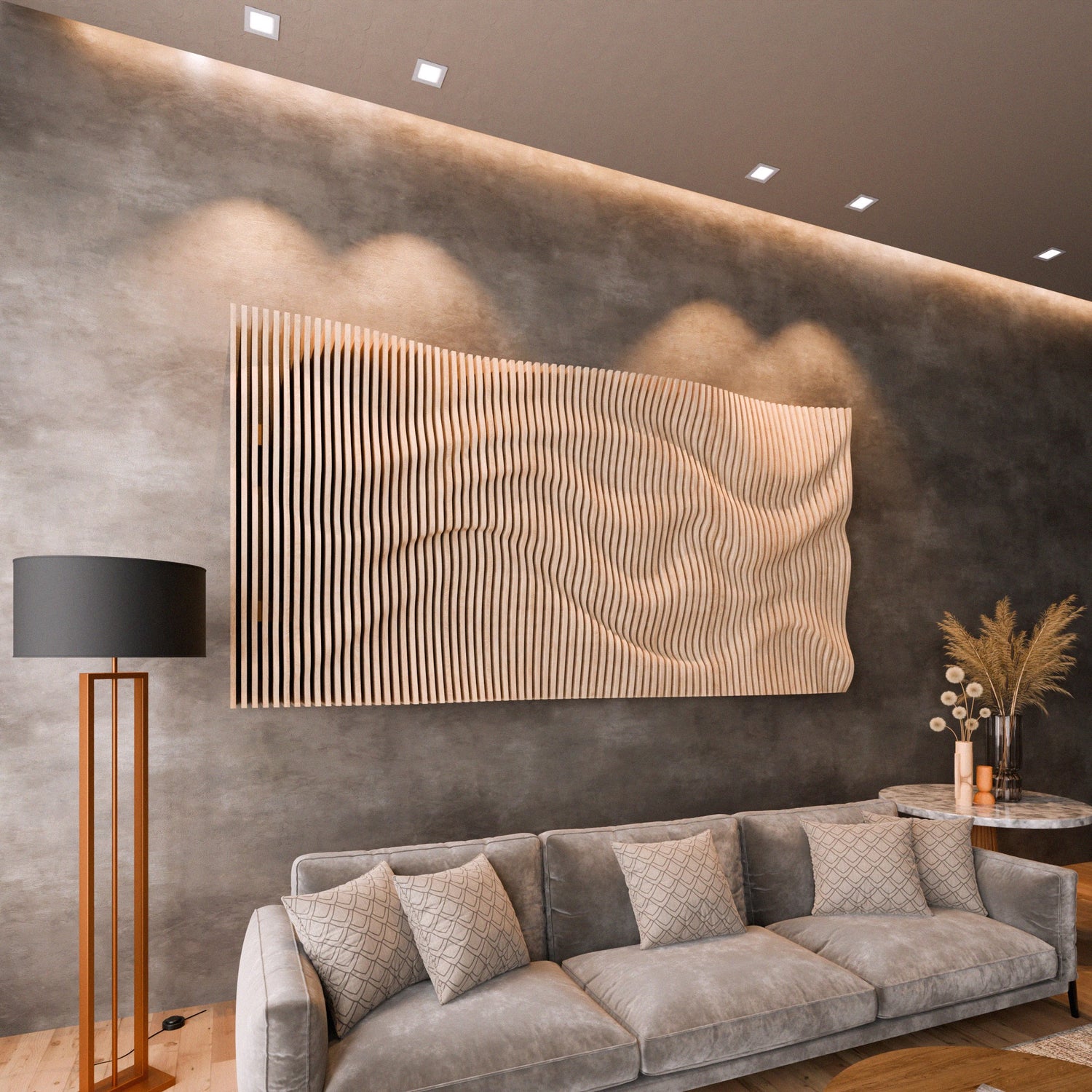 Parametric 3D Wood Wall Art Panel