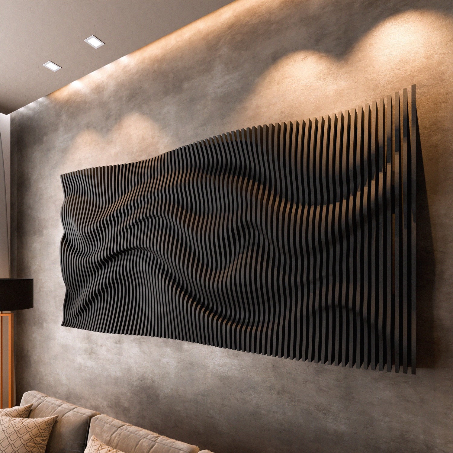 Parametric 3D Wood Wall Art Panel