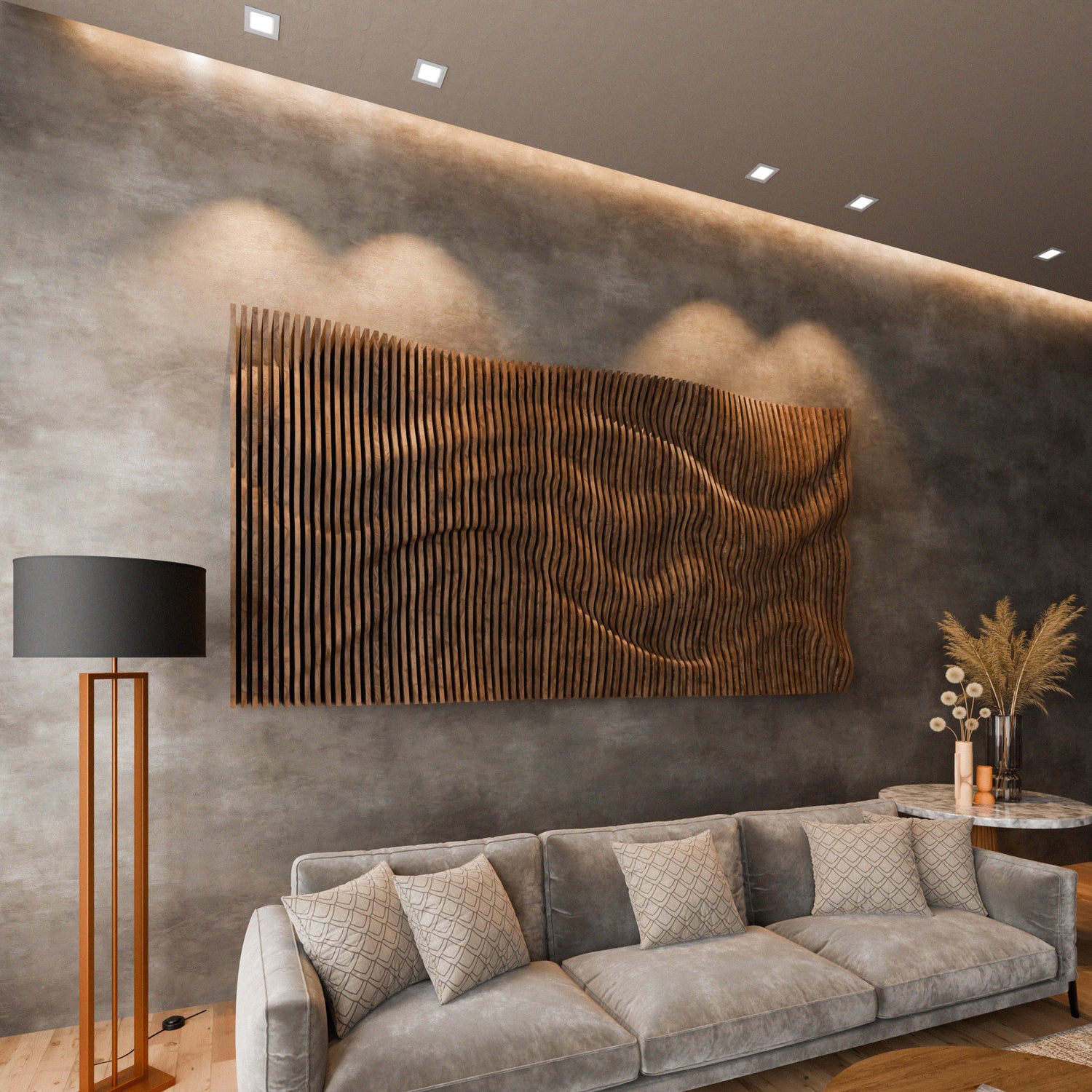 Parametric 3D Wood Wall Art Panel