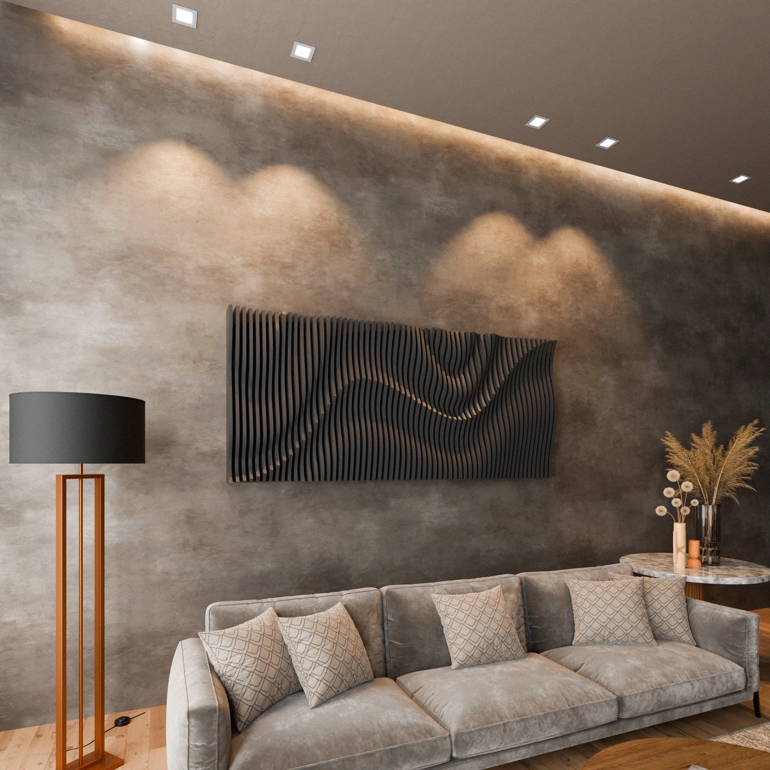 Parametric 3D Wood Wall Art Panel