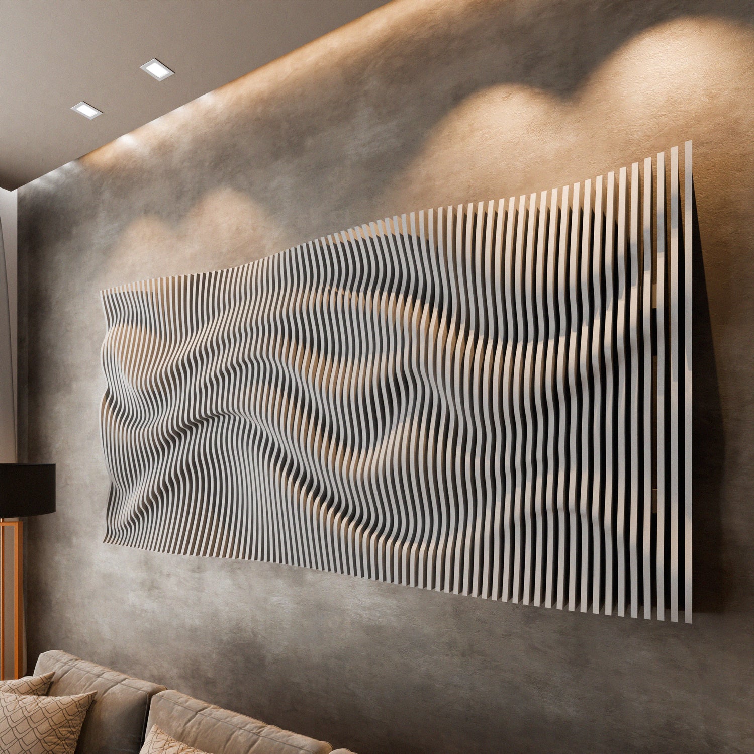Parametric 3D Wood Wall Art Panel