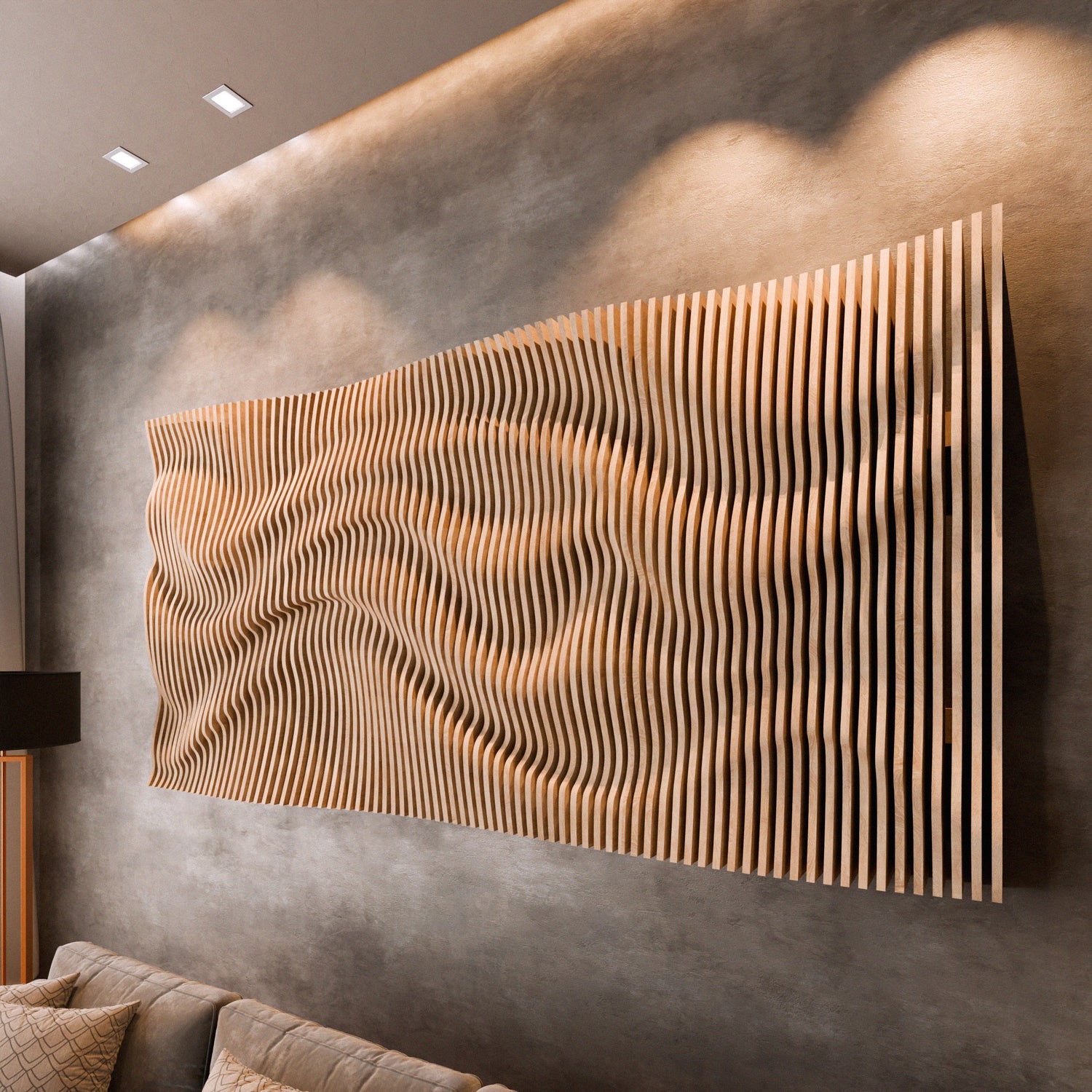 Parametric 3D Wood Wall Art Panel