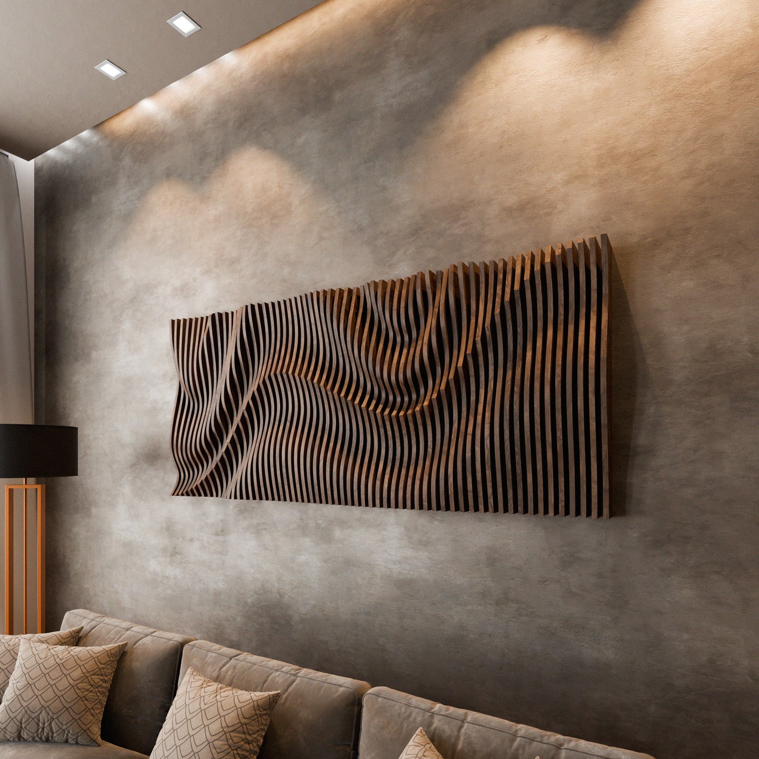 Parametric 3D Wood Wall Art Panel