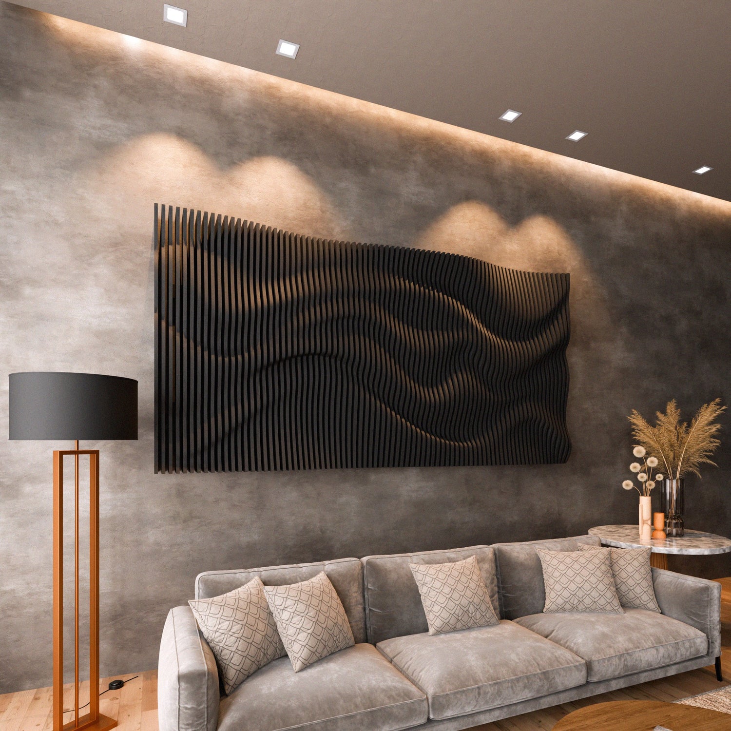 Parametric 3D Wood Wall Art Panel