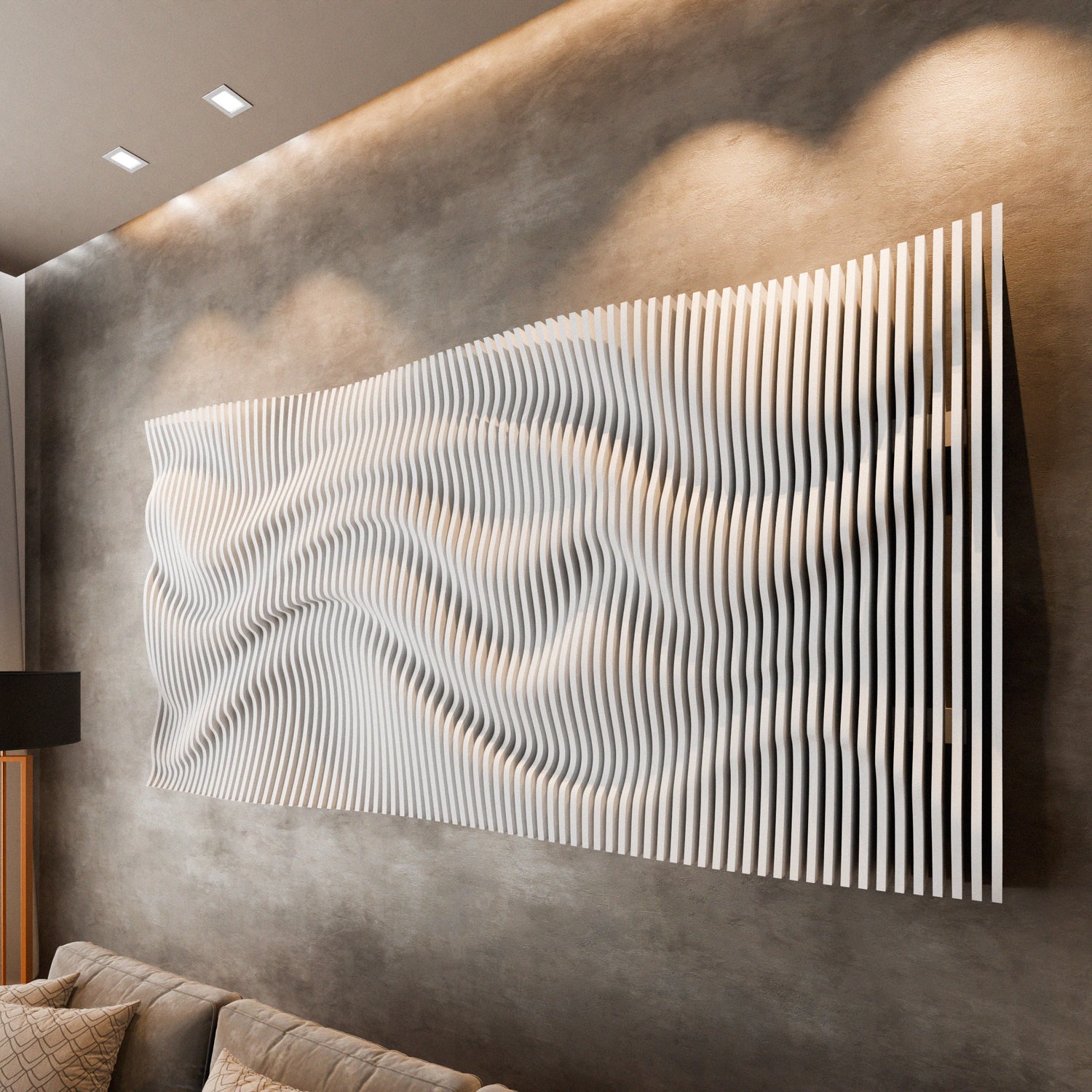 Parametric 3D Wood Wall Art Panel