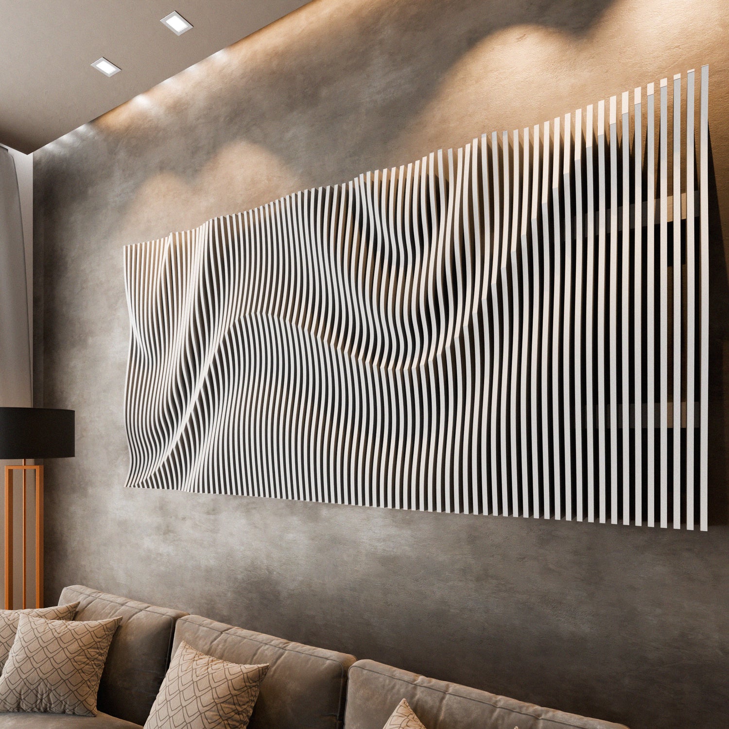 Parametric 3D Wood Wall Art Panel