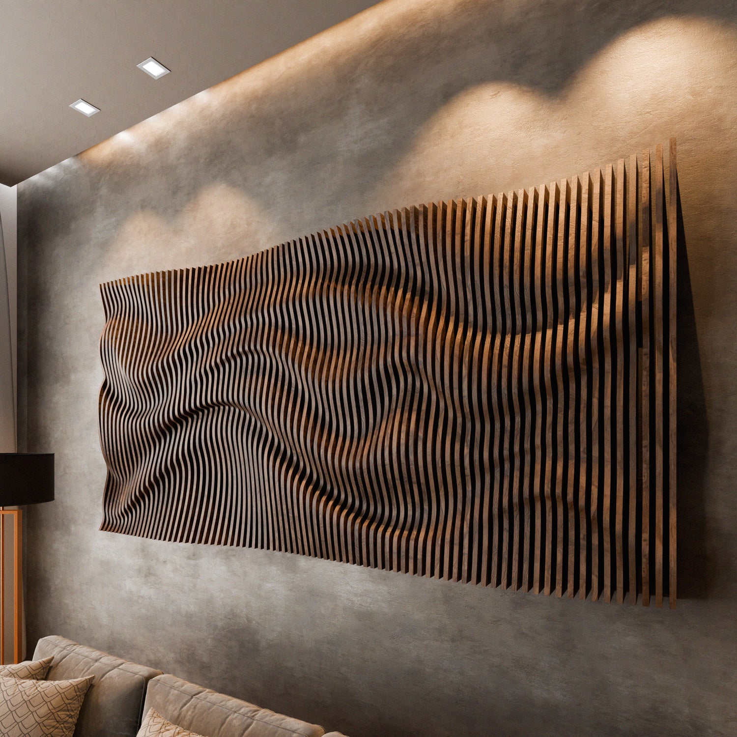 Parametric 3D Wood Wall Art Panel