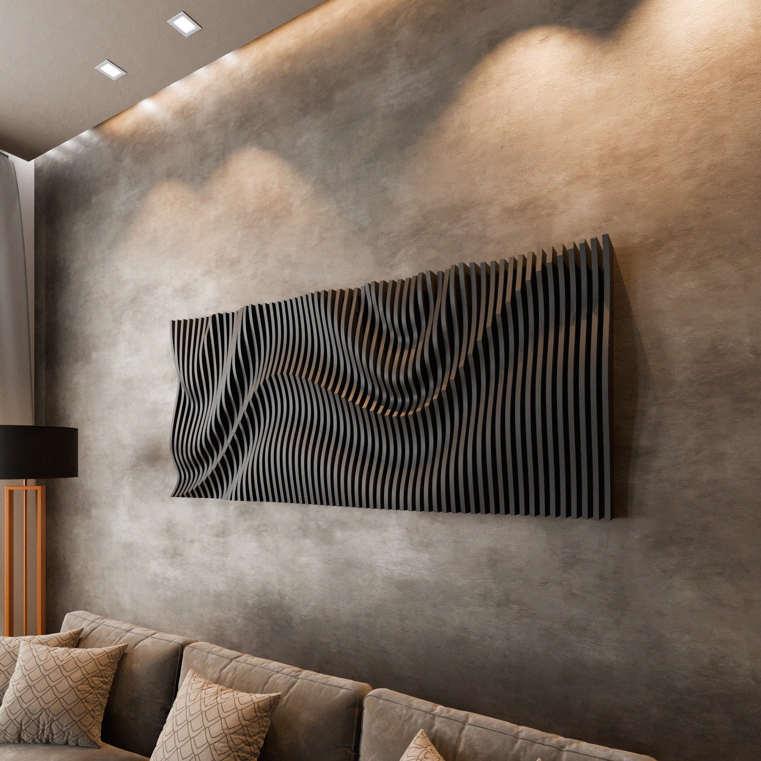 Parametric 3D Wood Wall Art Panel