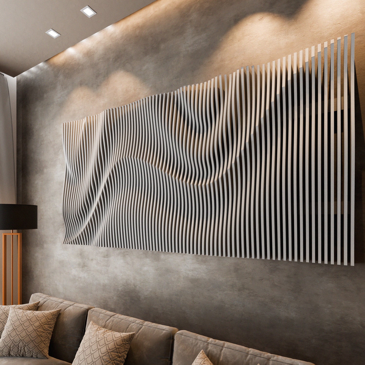 Parametric 3D Wood Wall Art Panel