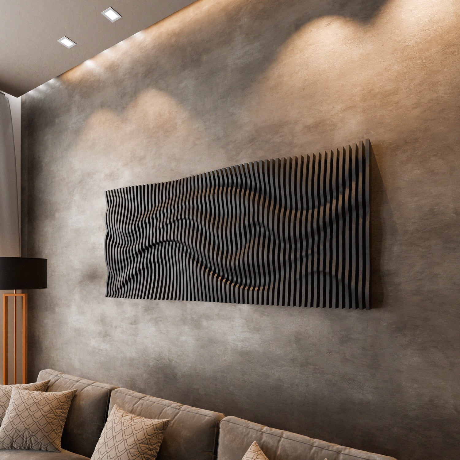 Parametric 3D Wood Wall Art Panel