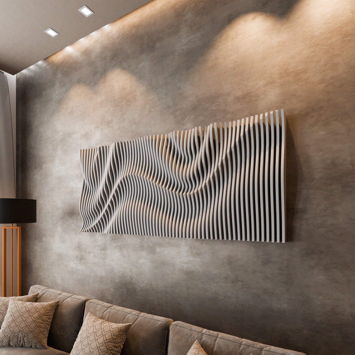 Parametric 3D Wood Wall Art Panel