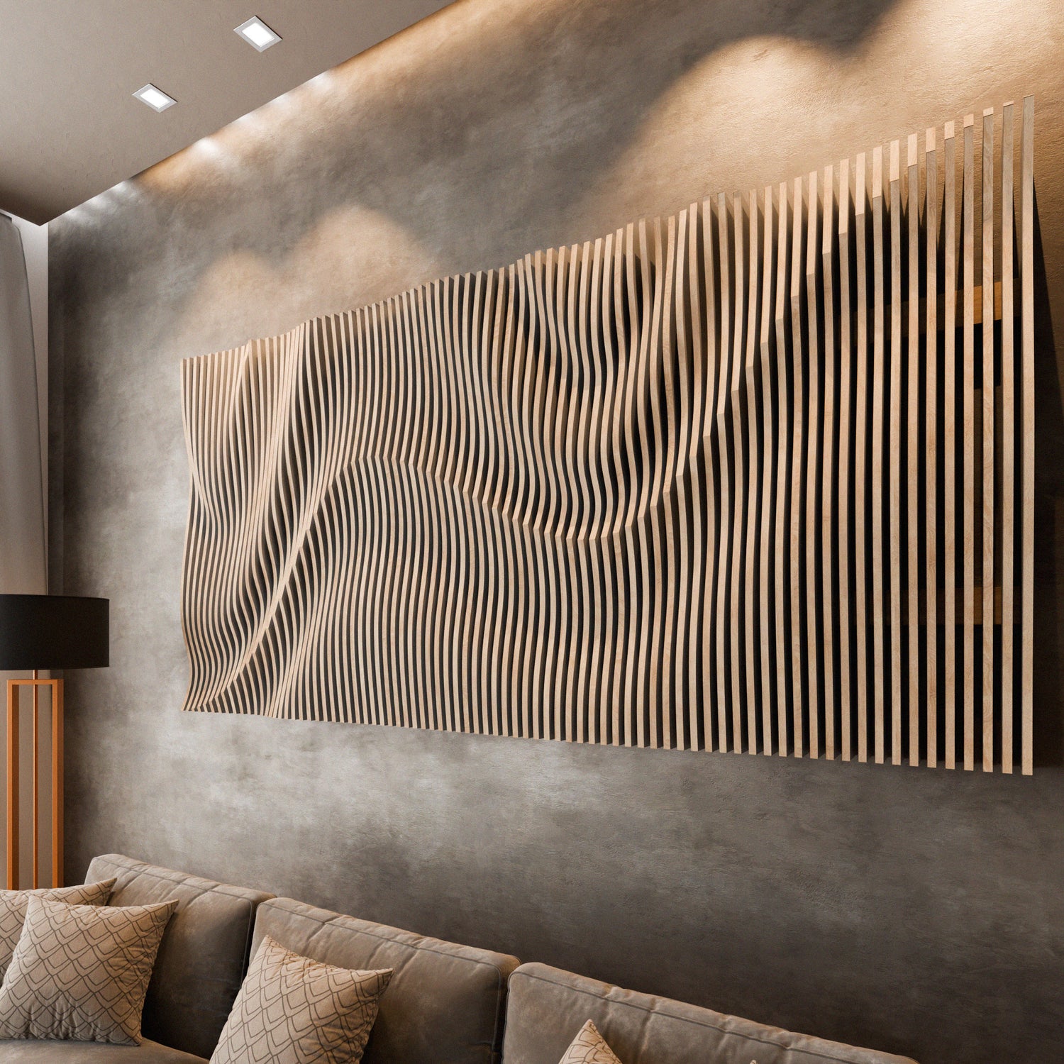 Parametric 3D Wood Wall Art Panel