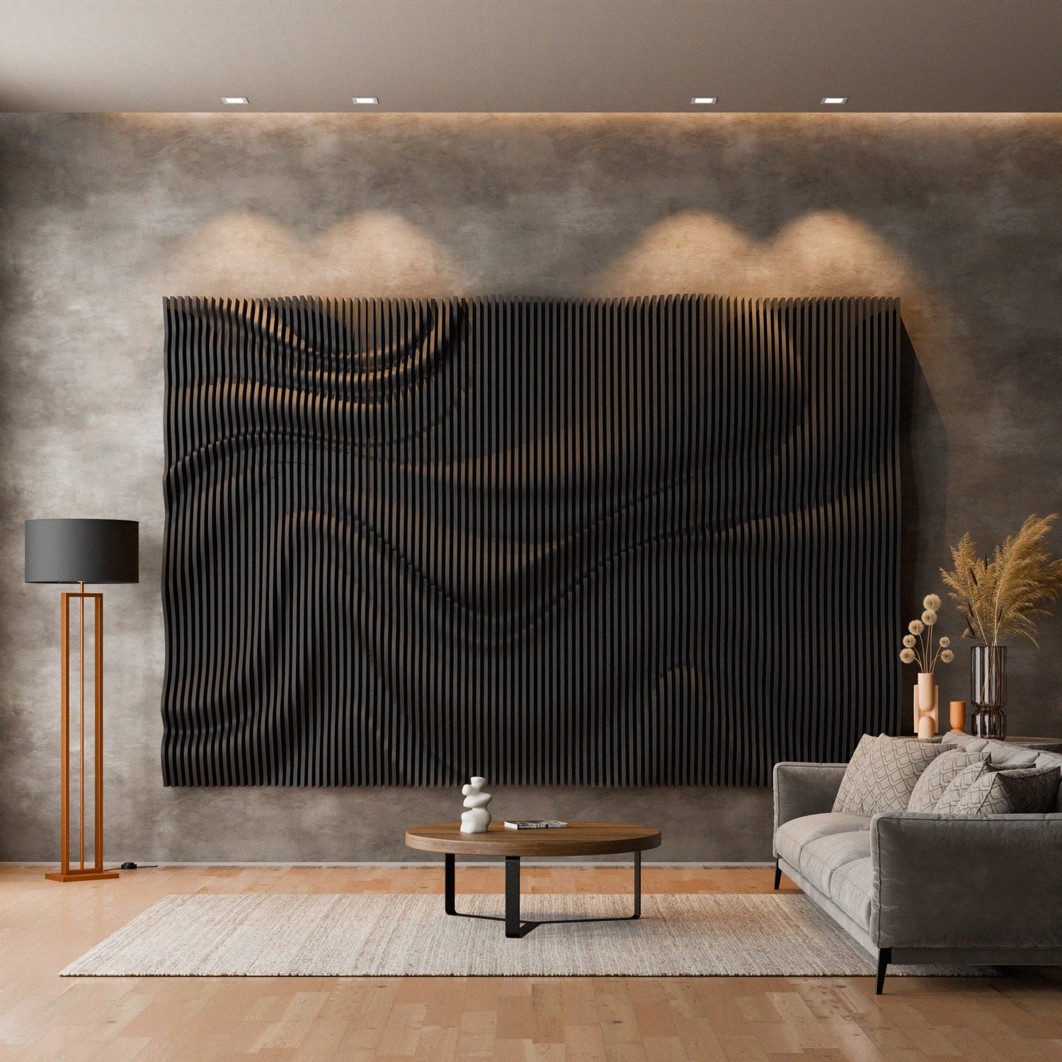 Parametric 3D Wood Wall Art Backdrop 