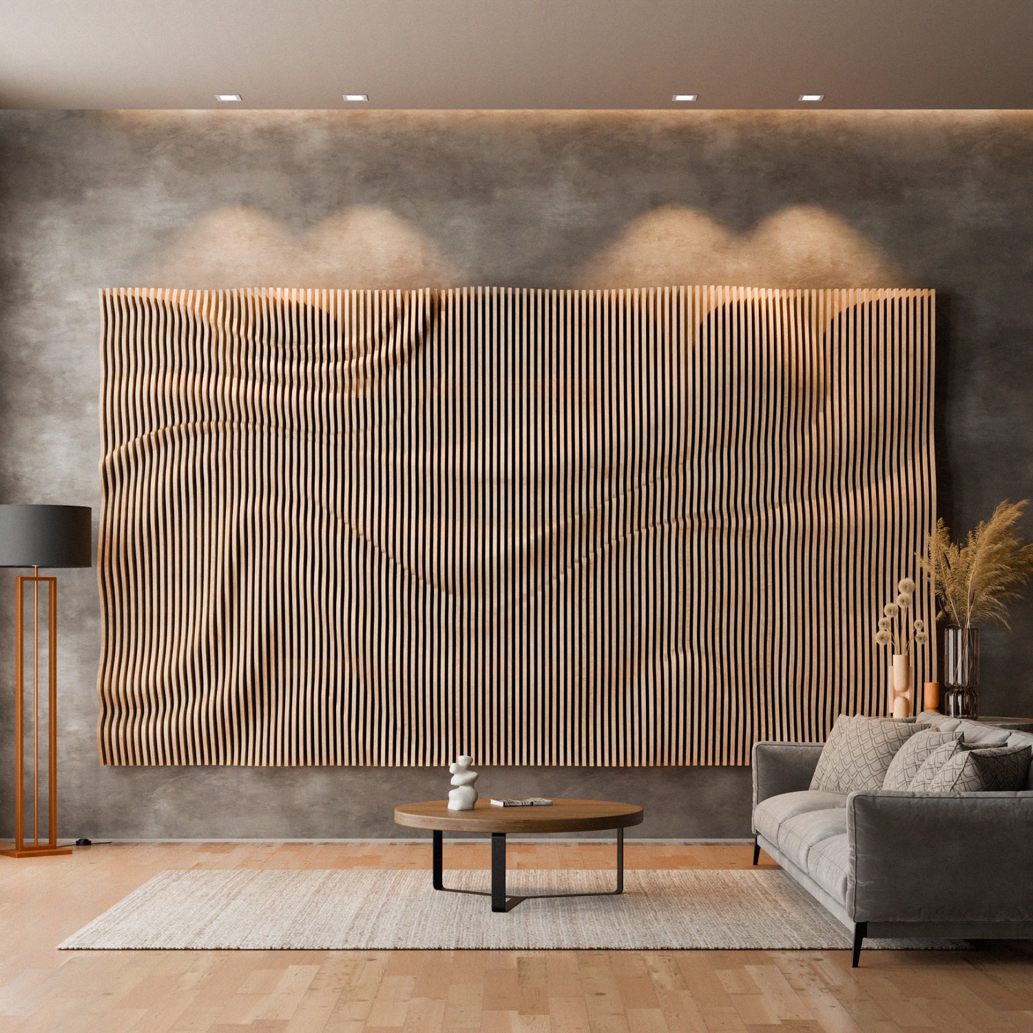 Parametric 3D Wood Wall Art Backdrop 