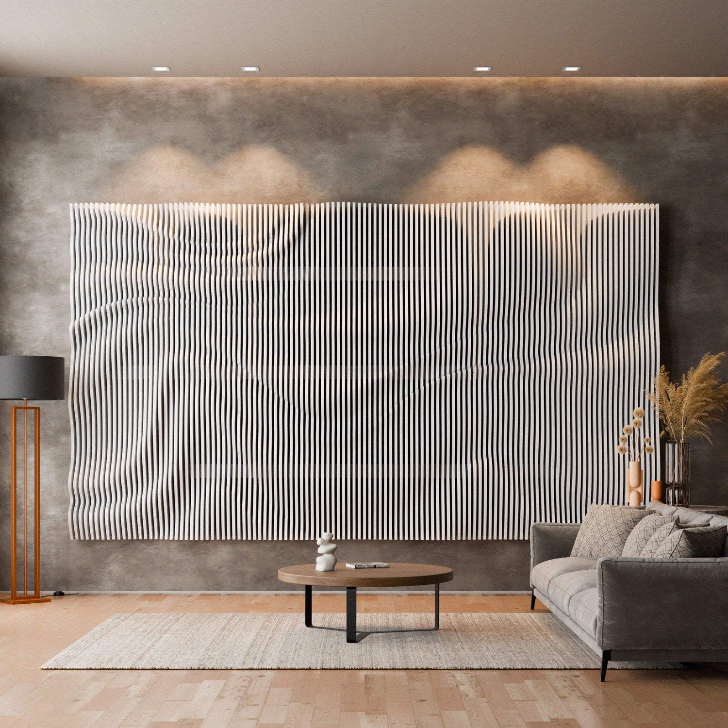 Parametric 3D Wood Wall Art Backdrop 