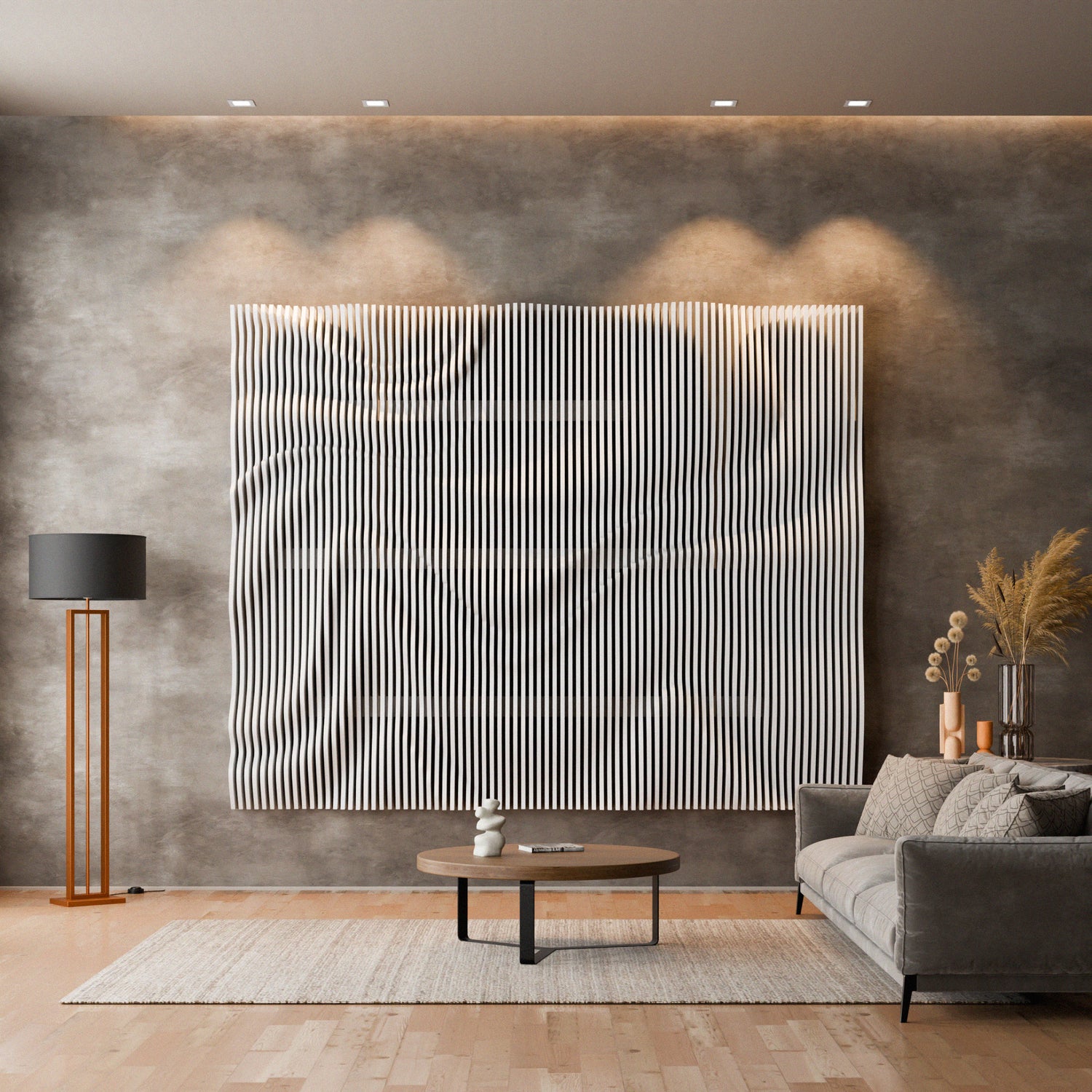 Parametric 3D Wood Wall Art Backdrop 