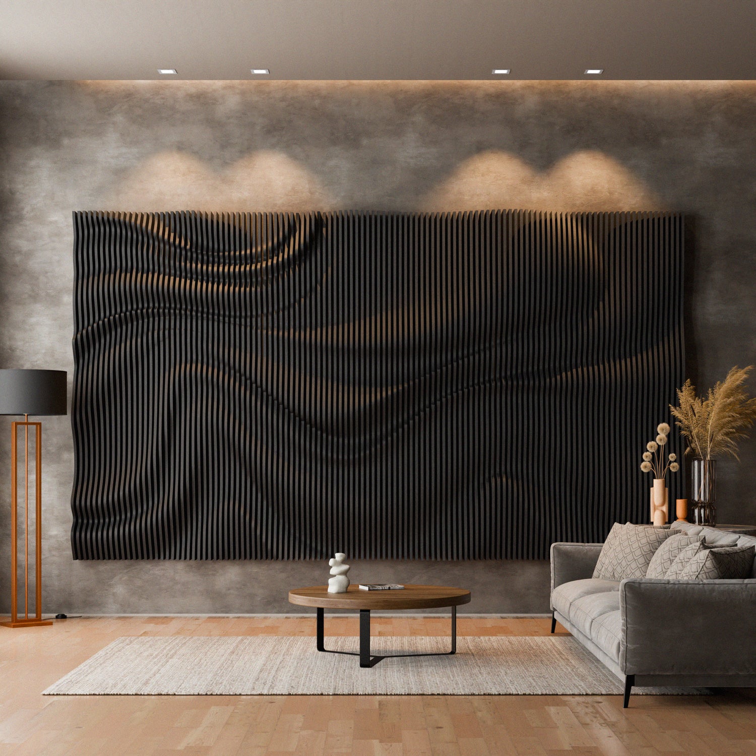 Parametric 3D Wood Wall Art Backdrop 