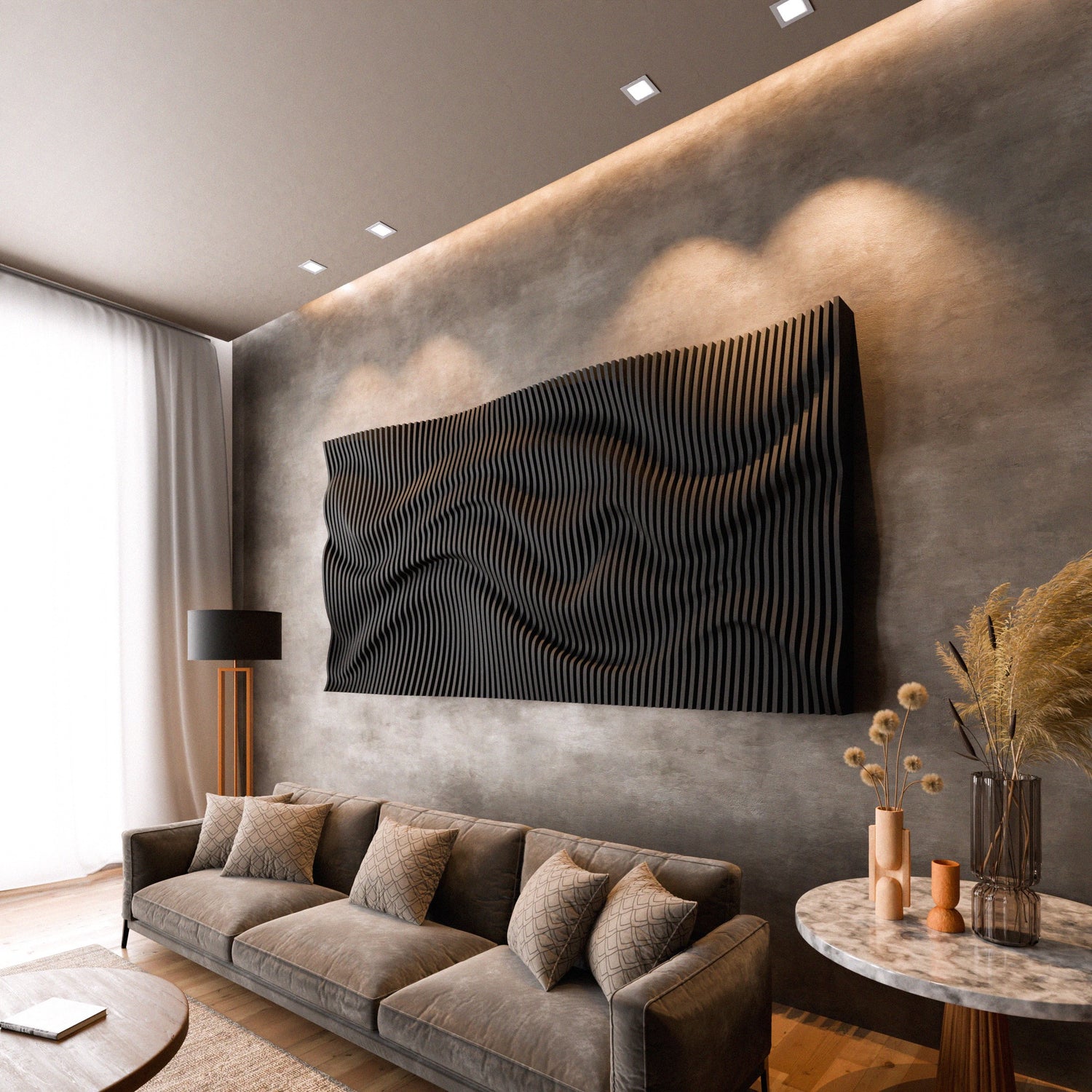 Parametric 3D Wood Wall Art Panel 