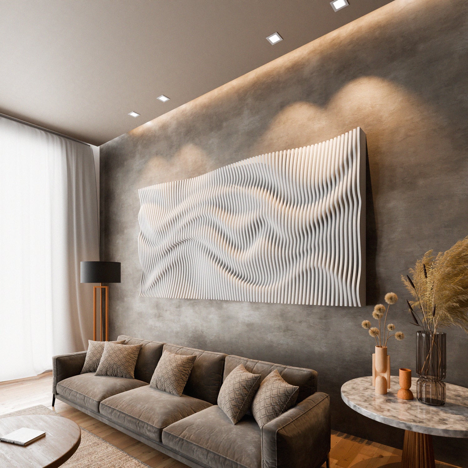 Parametric 3D Wood Wall Art Panel 