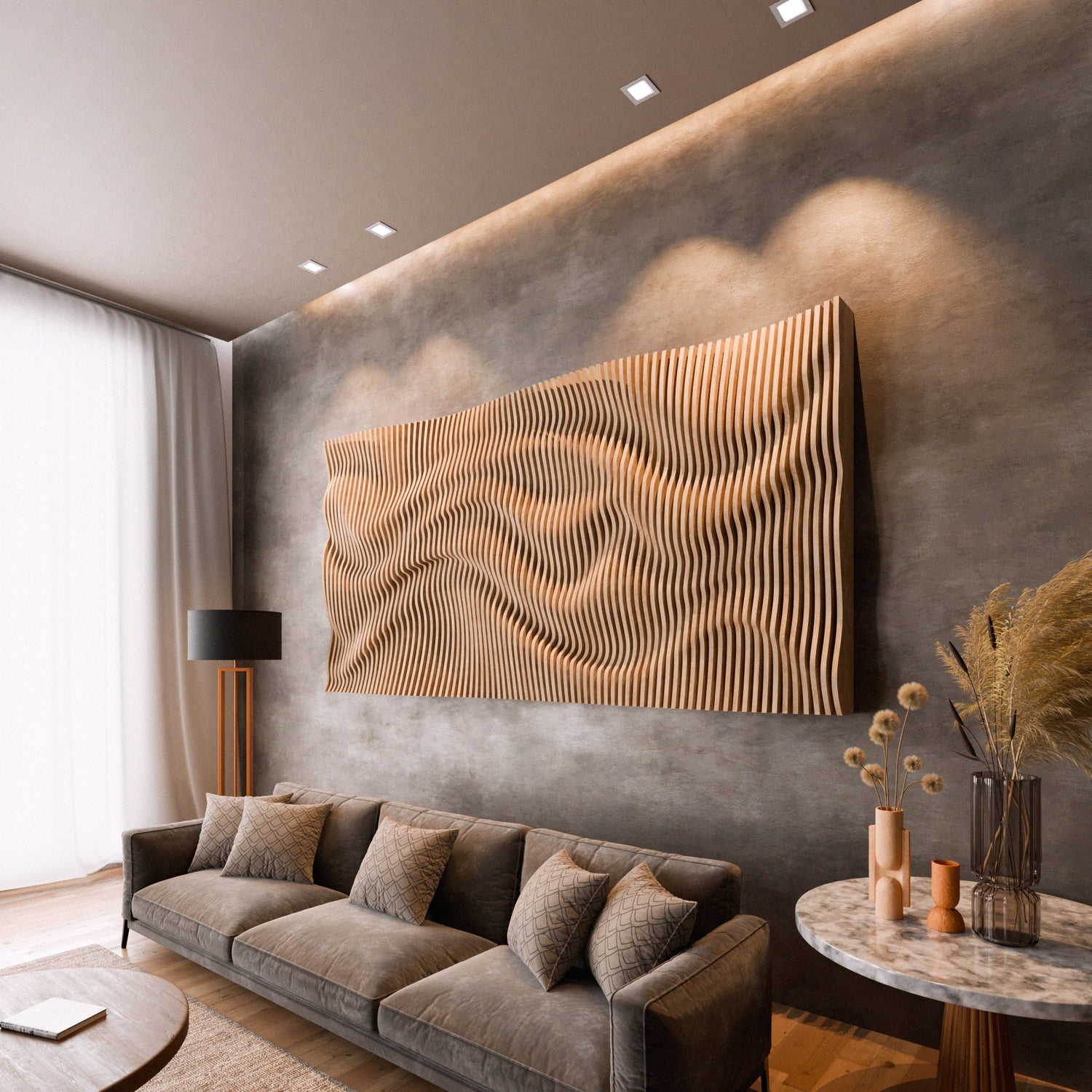 Parametric 3D Wood Wall Art Panel 