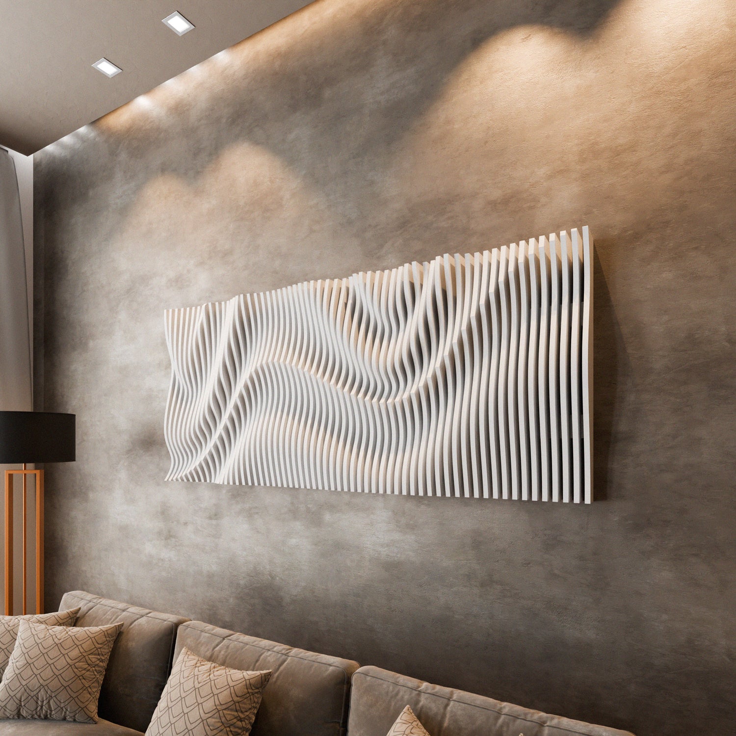 Parametric 3D Wood Wall Art Panel 