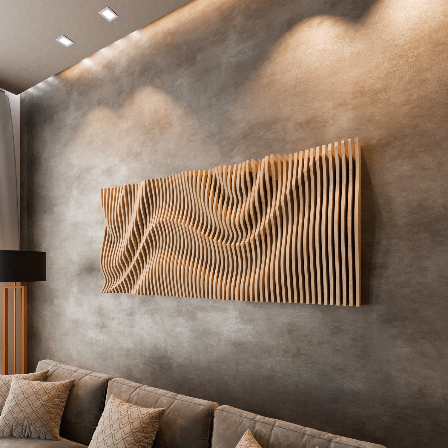 Parametric 3D Wood Wall Art Panel 