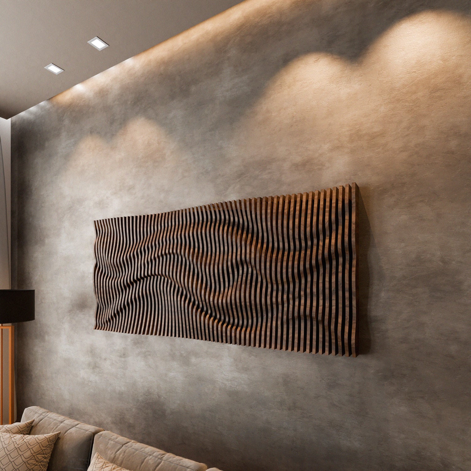 Parametric 3D Wood Wall Art Panel 